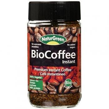 NaturGreen – Café instant Bio, Café instantáneo, 100% Orgánico, Ideal como Desayuno o Merienda - 100g