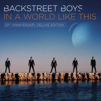 Vinilo Doble Edición Deluxe 10 Aniversario In A World Like This de Backstreet Boys - Azul y Amarillo - Sello 2023 UK