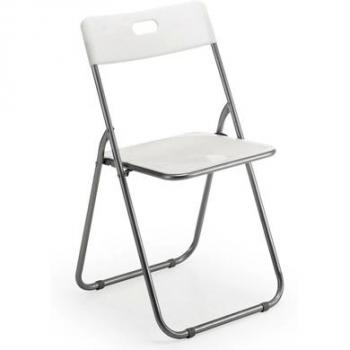 Silla Plegable para cocina, color blanco