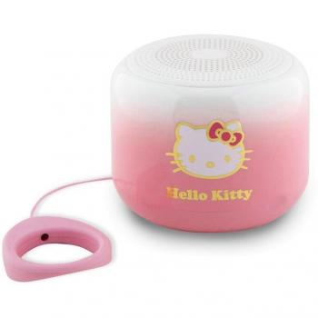 Mini Altavoz Bluetooth Hello Kitty HKWSBT6GKEP - Rosa Electroplate Gradient 5.0, Batería Recargable 16h