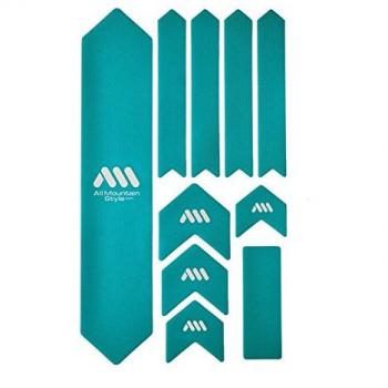 All Mountain Style AMSFG2BLWH Protector de Cuadro Extra – Protege tu Bicicleta de posibles arañazos y Golpes, Unisex Adulto, Azul/Blanco, XL