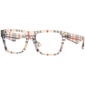 Burberry BE2411F Asian Fit 4122 Gafas Recetadas para Hombre Grises con armazón gris y lentes de prescripción, diseño ajustado para rostro asiático