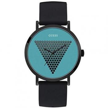 Guess Watches Gents Imprint Mens Analogue Quartz Watch with Silicone Bracelet W1161G6