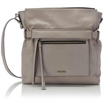 Calvin Klein Jeans CECILE HOBO - Bolso de hombro de piel sintética mujer, color gris