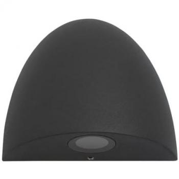 Aplique de Exterior LED X Sentinel, IP54, Aluminio Negro y Vidrio Transparente, 3.48W 3000K