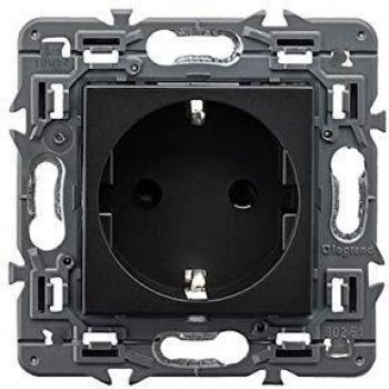 Base de corriente Valena Next, 2Polos +T con obturadores, bornes con tornillos, 10, 16 A, 230 V