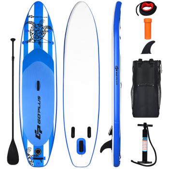 Blue Honu 11-Foot Inflatable Stand-Up Paddle Board with Carrying Bag and Aluminum Paddle