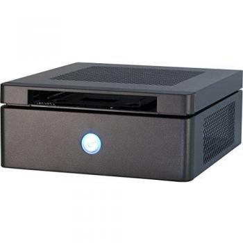 Inter-Tech ITX-603 Mini Tower Negro 60 W, Caja HTPC con diseño compacto, fuente de alimentación de 60W incluida, compatible con placas base ITX y Micro-ATX, espacio para discos duros de 3