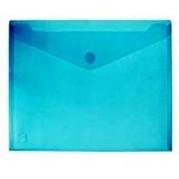 Office Box 90126 - Sobre plastico A4+ com cierre de velcro, color translucido azul