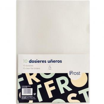 Frost Pack 10 Dossieres Uñero Frost A4 Transparentes