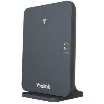 Base DECT IP Yealink W70B - Estación base inalámbrica en color negro y gris