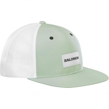 Gorra de montaña unisex Trucker Salomon verde agua M-L