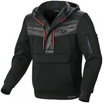Chaqueta de moto de manga ARON negra con protecciones XL negra