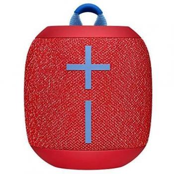 Ultimate Ears Wonderboom 2 Altavoz Inalámbrico, Graves Profundos, Sonido Envolvente de 360°, Impermeable, Conexión de 2 Altavoces para Sonido Potente, Batería de 13 h - Rojo