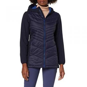 CMP Softshell-Hybrid Mantel 39A0806 Abrigo, Mujer, Azul/Negro, 38
