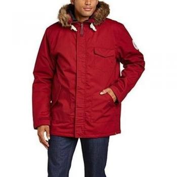 Billabong Periscope - Parka parka de manga larga para hombre, color red