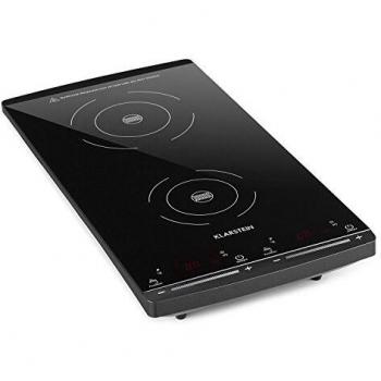 Placa de Inducción Klarstein VariCook Slim 2 Fogones 2900W 60-240 °C Negra