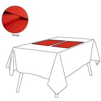 sur-mesure-deco ~ rojo - rel6982, lino, Set de table 38x52