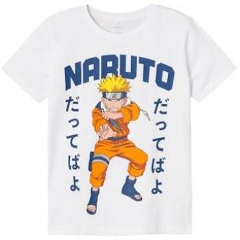 Camiseta Infantil Name It Macar Naruto Manga Corta Azul