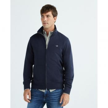 GANT - Jersey de hombre de algodón media cremallera