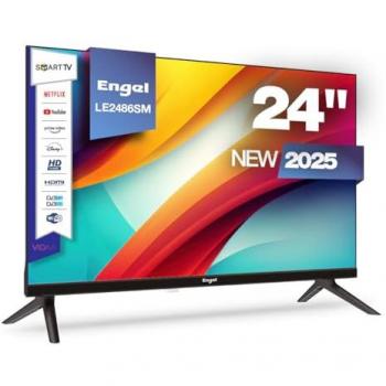 Televisión LED Engel LE2486SM 24 HD Ready - Smart TV con VIDAA, acceso a Netflix y Disney+, diseño sin marcos, Dolby Audio, 3 HDMI, 2 USB y modo hotel