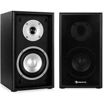 Auna Linie-300-SF-BK - Altavoces de estantería pasivos 70W RMS