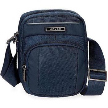 Movom Clark Bandolera Pequeña Azul 15x19x8,5 cms Poliéster