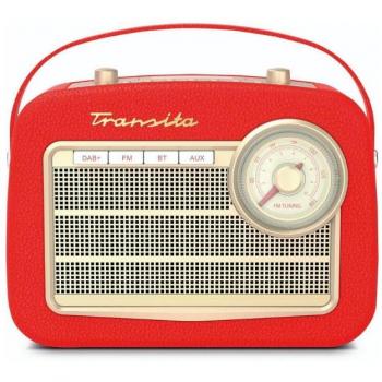 Radio DAB+ y FM TechniSat Transita 130 con Bluetooth y USB, color rojo