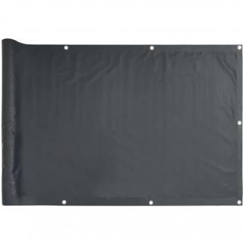 Toldo para balcón tela oxford gris antracita 120x500 cm