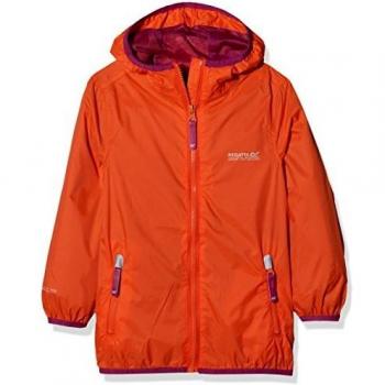 Regatta niños de Palanca II – Carcasa Impermeable Chaquetas, Infantil, Color Magma Orange, tamaño Medium