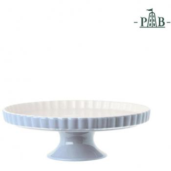 La Porcellana Arezzo 23 GB y Soporte para Tartas cm, Color Blanco