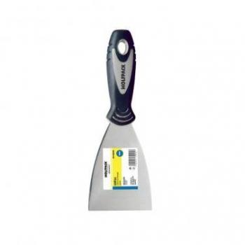 Espátula con Mango de Goma Antideslizante y Hoja de 60 mm - Ideal para Yeso, Pintura, Masillas y Pladur