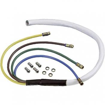 Cable de conexión SAT Wittenberg 7 m, 4x F-Stecker / 1x F-Stecker, 100 dB, Blanco