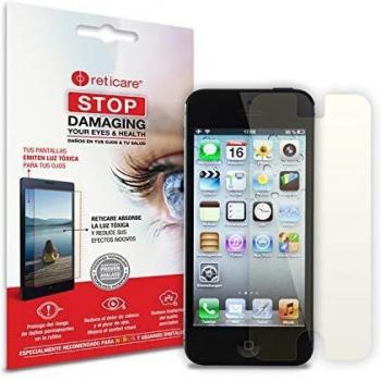 RETICARE 352P-9650-B - Protector de ojos compatible con Apple SE 1ª gnr y iPhone 5, intensive, Transparente con el filtro incorporado