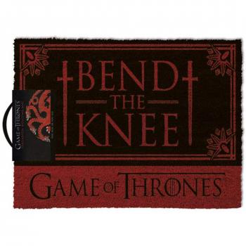 Game Of Thrones Bend The Knee Door Mat Felpudo, Goma, 40 x 60 cm