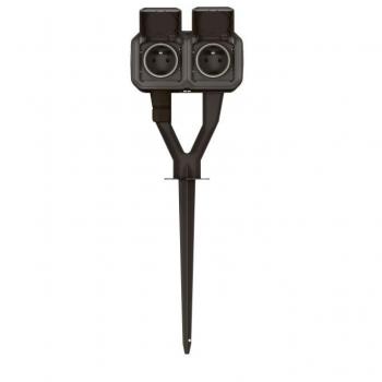 Piquet de jardín Legrand Plexo con 2 tomas precableadas IP55/IK07 - Anthracita