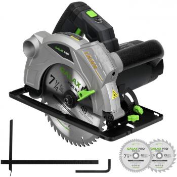 GALAX PRO Sierra Circular, 1500W 5500RPM Sierra Eléctrica Guía Laser, Corte 65mm