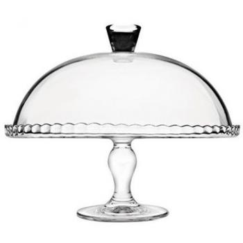 Expositor de Vidrio 32CM con Tapa de Vidrio
