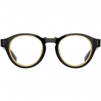 Linda Farrow MORRIS LFL1381A Asian Fit C1 Men's Eyeglasses Gold Size 50 - Blue Light Block Available