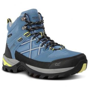 Regatta Women's Waterproof Samaris III Hiking Boots - Coronet Blue/Lime Punch, Size 39