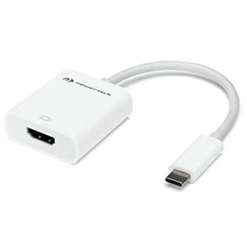 Adaptador USB-C a HDMI 4K, 11 cm, Blanco, Video y Datos