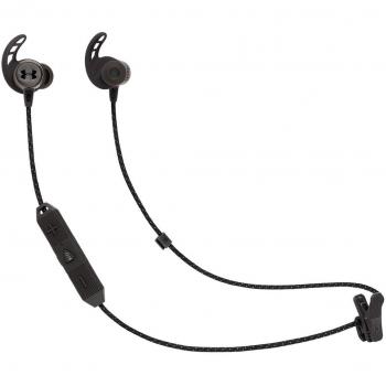 Jbl under armour auriculares inear inalambricos deportivos con tecnologia talkthru negro