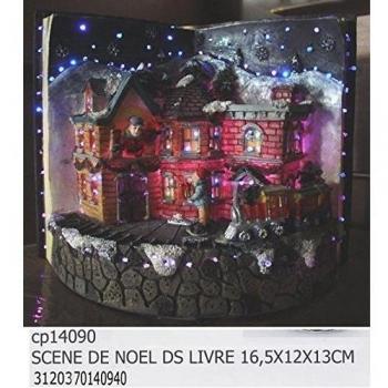Navidad Idea: haya tridimensional Navidad - Navidad Paisaje - con música y luces.