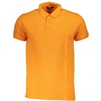 Cavalli Class Orange Cotton Polo Shirt - XL
