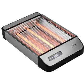 Tostador Plano Horizontal Jata JETT1590, 1000W, Cuarzo, Control Táctil, Selector Digital, 6 Posiciones, Acero Inoxidable