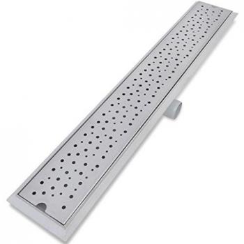 vidaXL Desagüe de Ducha Burbujas 830x140 mm Flujo 40 L/min Acero Inoxidable