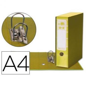 Caja Archivador De Palanca Carton Din A4 Amarillo