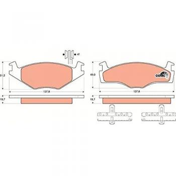 TRW Automotive AfterMarket GDB454 pastilla de freno