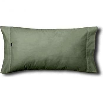 ESTELA - Funda de Almohada Combi Liso 200 Hilos algodón Peinado, Color Hueso - 1 Pieza de 45x110 cm - Confeccionado con biés - 100% Algodón - 200 Hilos