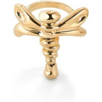 UNO de 50 18k Gold Plated Dragonfly Ring - Size 15